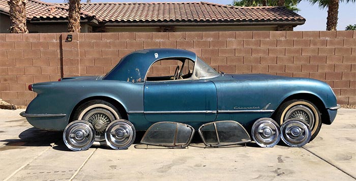 Corvettes for Sale: Is the First Pennant Blue 1954 Corvette for Sale on eBay?