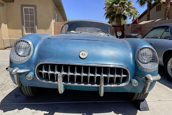 Corvettes for Sale: Is the First Pennant Blue 1954 Corvette for Sale on eBay?