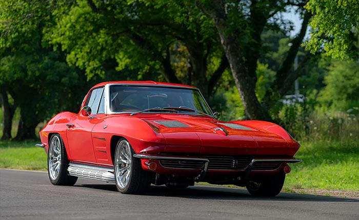 Corvettes for Sale: 1963 Corvette Restomod with LS3 on BaT