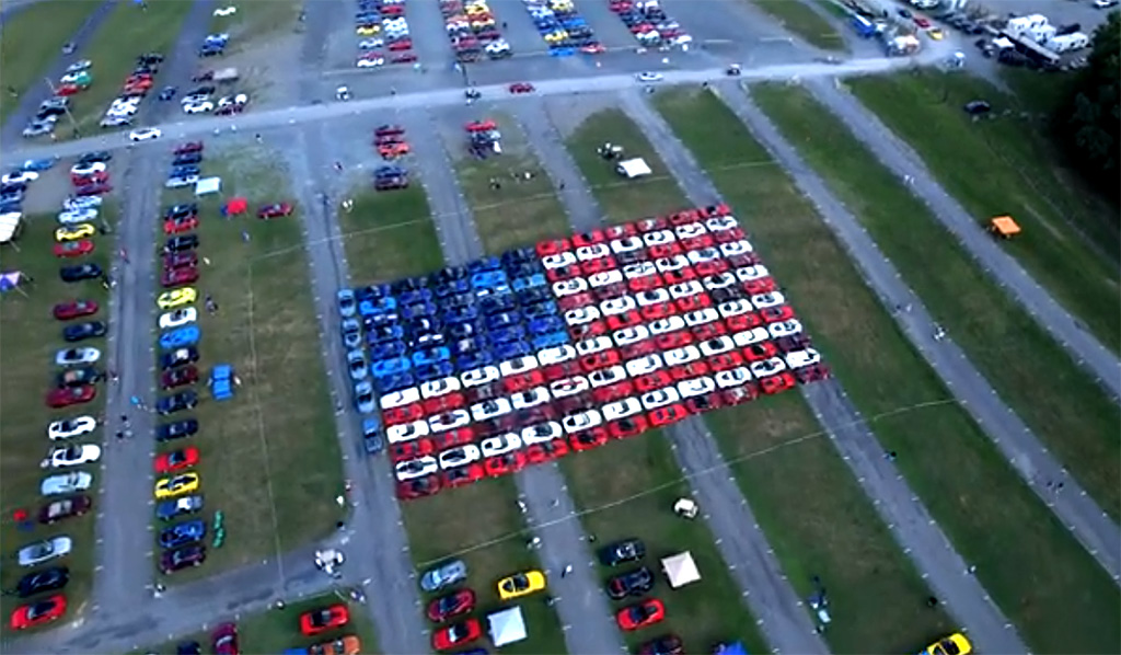 [VIDEO] Building the Corvette American Flag at Corvettes at Carlisle