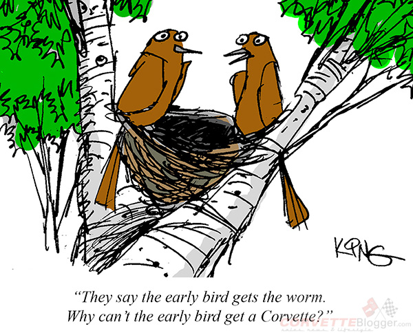 Saturday Morning Corvette Comic: Early Birds
