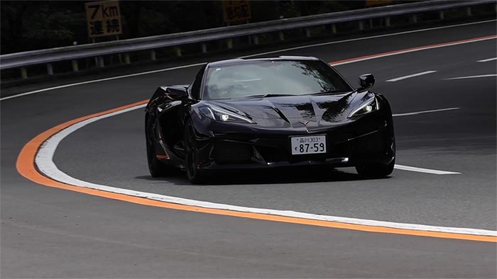 [VIDEO] Black 2023 Corvette Z06 Hits the Ground Running in Japan