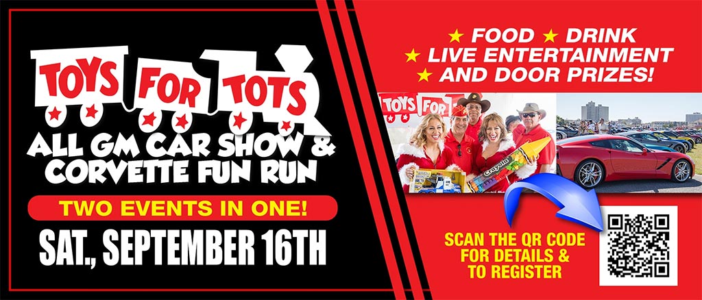 Ciocca Corvette's Annual Toys for Toy Caravan Happens This Saturday, September 16th