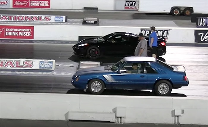 [VIDEO] C8 Corvette Takes on a Charger, Saleen Mustang for Quarter Mile Glory
