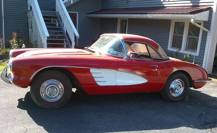 Corvettes for Sale: Former Fuelie Barn Find 1958 Corvette Offered on eBay