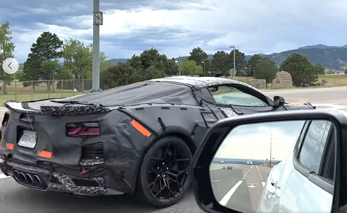 [SPIED] C8 Corvette ZR1 Prototypes With New Wheels Drive-By With No Engine or Exhaust Sounds Audible