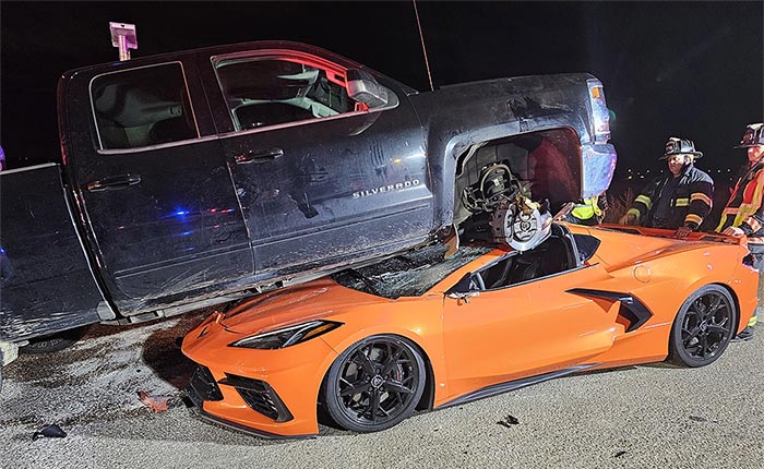 [ACCIDENT] PDR Video Shows the Silverado Ran Over the C8 Corvette On Purpose; Driver Arrested