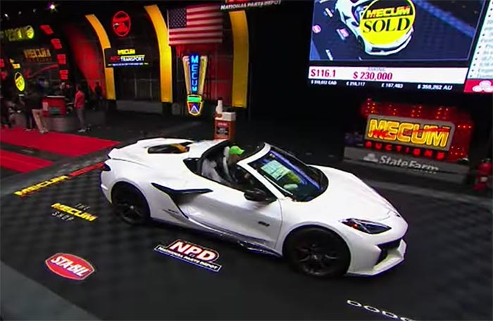 [VIDEO] 70th Anniversary 2023 Corvette Z06 Sells for $247,500 at Mecum Dallas 2023