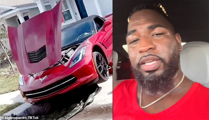 [VIDEO] Firefighters Rescue Man Stuck in a C7 Corvette After Battery Dies