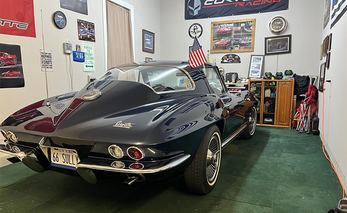 Corvettes for Sale: Laguna Blue 1966 Corvette Offered on eBay