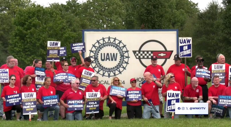 As the UAW's Strike Hits Ford's Kentucky Truck Plant, Corvette Assembly Workers Pledge Their Support