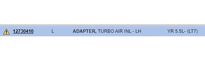 GM Parts Catalog Leak Confirms the C8 ZR1's LT7 is a 5.5L Turbo V8