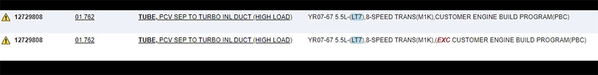 GM Parts Catalog Leak Confirms the C8 ZR1's LT7 is a 5.5L Turbo V8