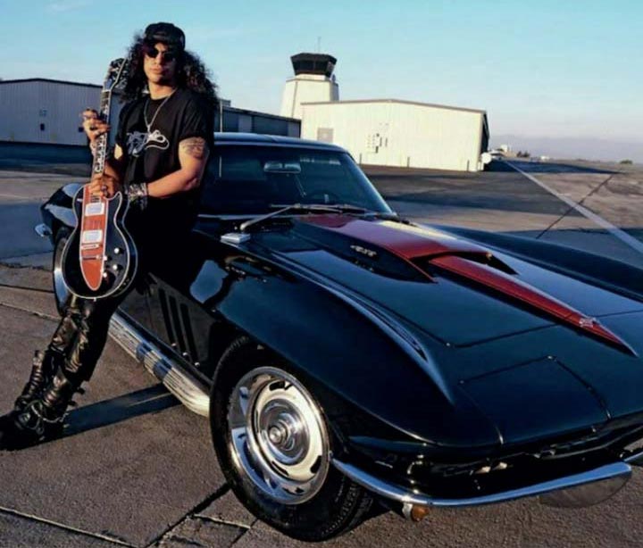 Slash and his former 1966 Corvette