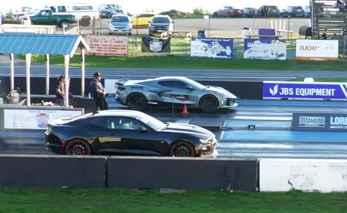 [VIDEO] Drag Battles Between C8 Corvettes and Camaros Range from Not Even Close to 'Dude, I Almost Had You!'
