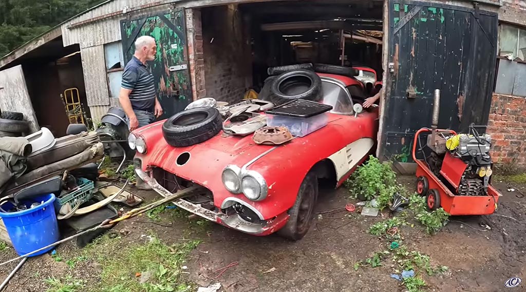 [VIDEO] Barn Find Rescue in Scotland Reveals Classic C1 Corvette, Jaguars