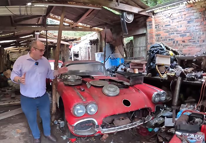 [VIDEO] Barn Find Rescue in Scotland Reveals Classic C1 Corvette, Jaguars