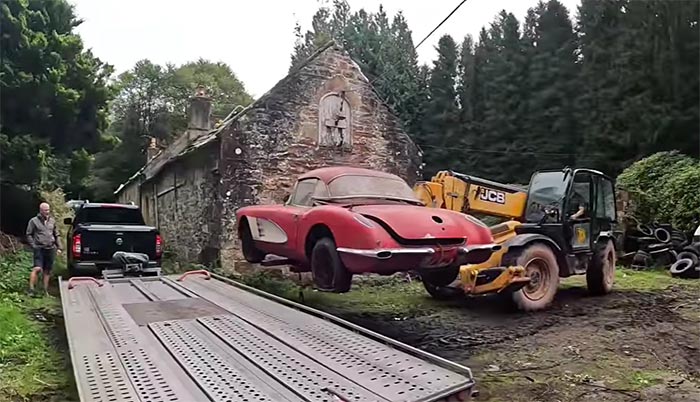 [VIDEO] Barn Find Rescue in Scotland Reveals Classic C1 Corvette, Jaguars