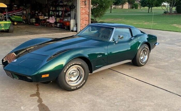 Corvettes for Sale: L82/4-Speed 1973 Corvette in Rare One-Year-Only Color