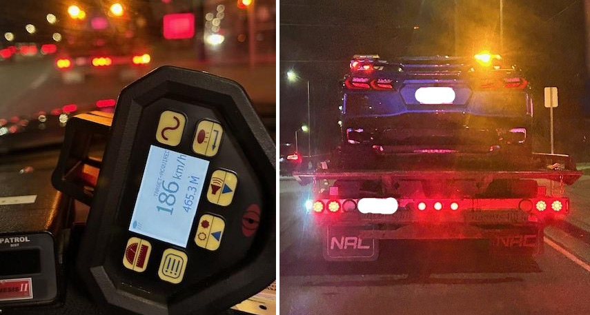 Canadian Man Has Dad's Corvette Impounded for Speeding 186 KM/H in a 60 KM/H Zone