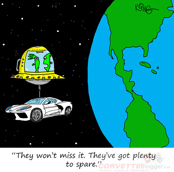 Saturday Morning Corvette Comic: The C8s are Out of This World!