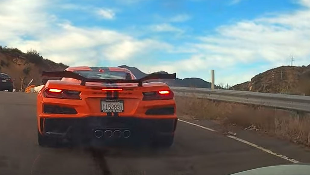 [VIDEO] Your Car is On Fire! C8 Corvette Z06 Blows Engine During Thanksgiving Day Canyon Run