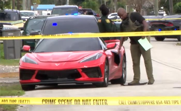 [VIDEO] Miami Cops Take Down Two Car Thieves After Chase in a Stolen C8 Corvette