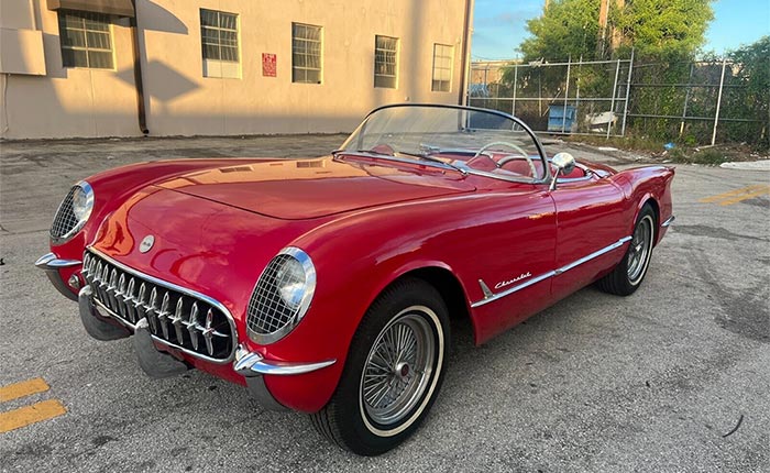 Corvettes for Sale: No Reserve 1954 Corvette Offered on eBay