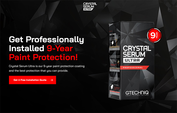 GTECHNIQ Offers Up to Nine Years of Ceramic Protection with Crystal Serum Ultra