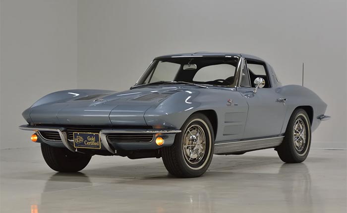 1963 Corvette Split Window - Silver Blue with Black Interior