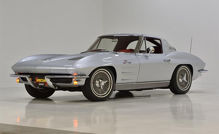 1963 Corvette Split Window - Sebring Silver with Red Interior