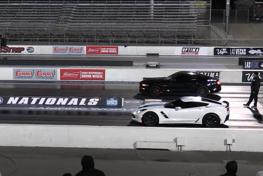 [VIDEO] Ford Mustang Drags a C7 Corvette Grand Sport and it Doesn't End Well For the Pony Car