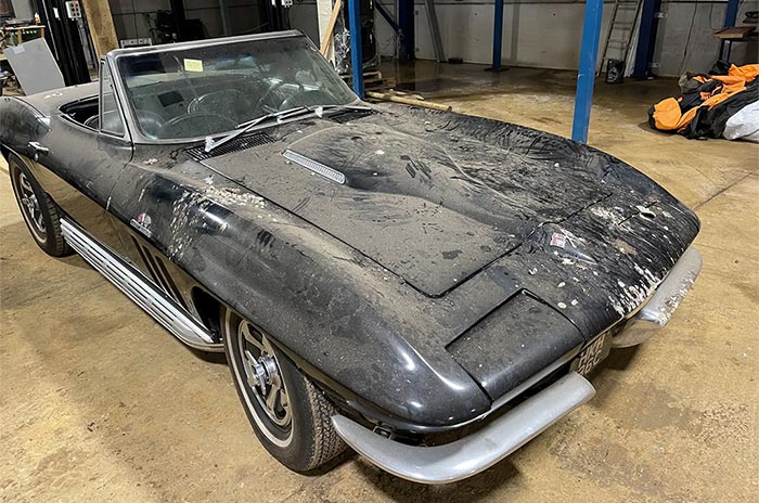 1966 Corvette Barn Find Sells for Double its Original Estimates at U.K. Auction