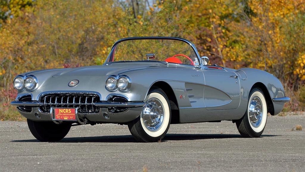 Lot F179 1958 Silver/Red Fuelie Convertible