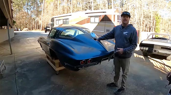 [VIDEO] Mike Finnegan's Garage Rescues a 1963 Corvette Split Window Stored in Basement for 20 Years