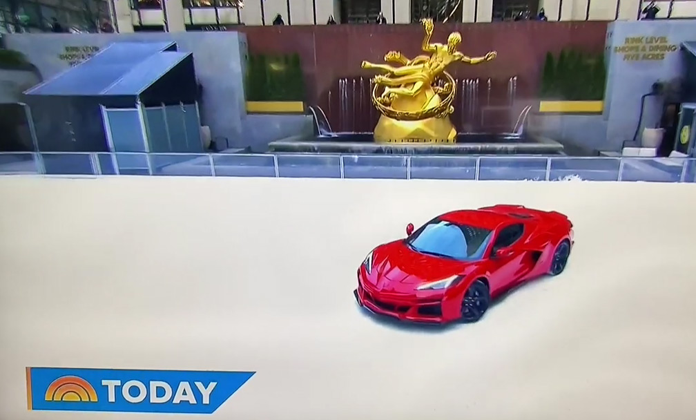 [VIDEO] 2024 Corvette E-Ray Debuts on the Ice During the NBC Today Show