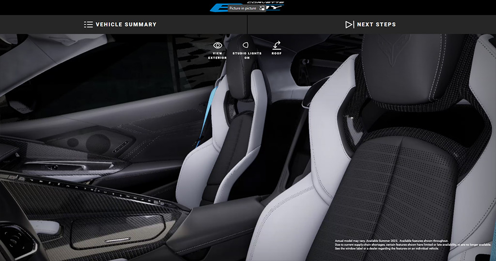 Build Your Dream E-Ray with the 2024 Corvette E-Ray Visualizer