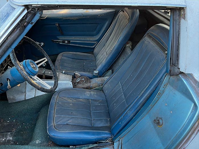 Corvettes for Sale: 1972 Corvette Barn Find Wears VIN 006