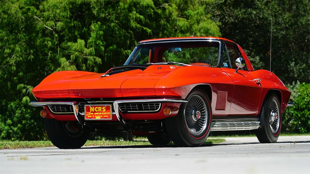 1967 CHEVROLET CORVETTE CONVERTIBLE - $330,000