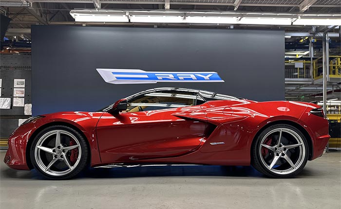 [SPIED] 2024 Corvette E-Ray Displayed Inside the Corvette Assembly Plant