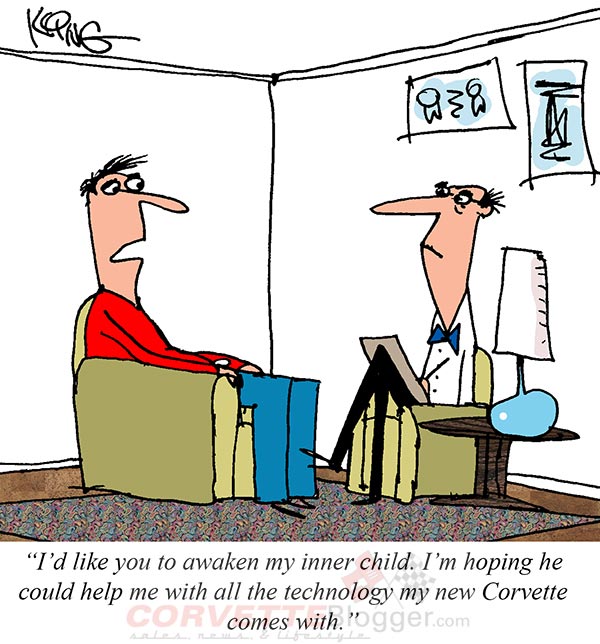 Saturday Morning Corvette Comic: Technology Woes