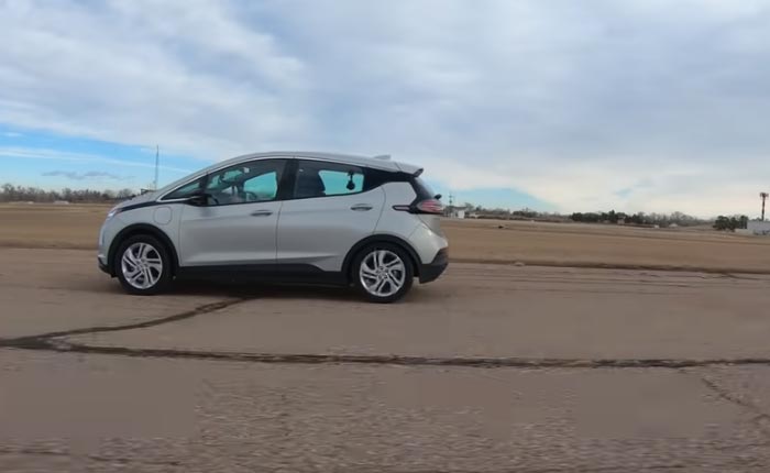 [VIDEO] 2023 Chevy Bolt Races a 1999 Corvette and Goes One for Three