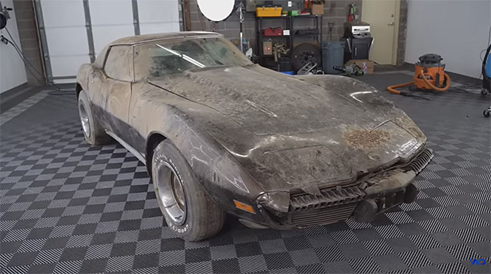 [VIDEO] Rodent-Infested 1974 Corvette Gets First Wash Since 1989