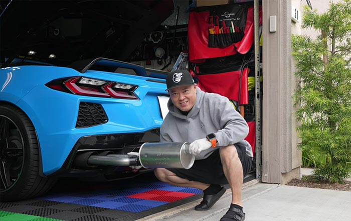 [VIDEO] That's One Way to Quiet Your C8 Corvette Stingray on a Cold Start