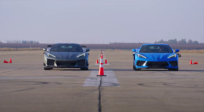 [VIDEO] Edmunds U-Drags the C8 Corvette Z06 against the C8 Stingray