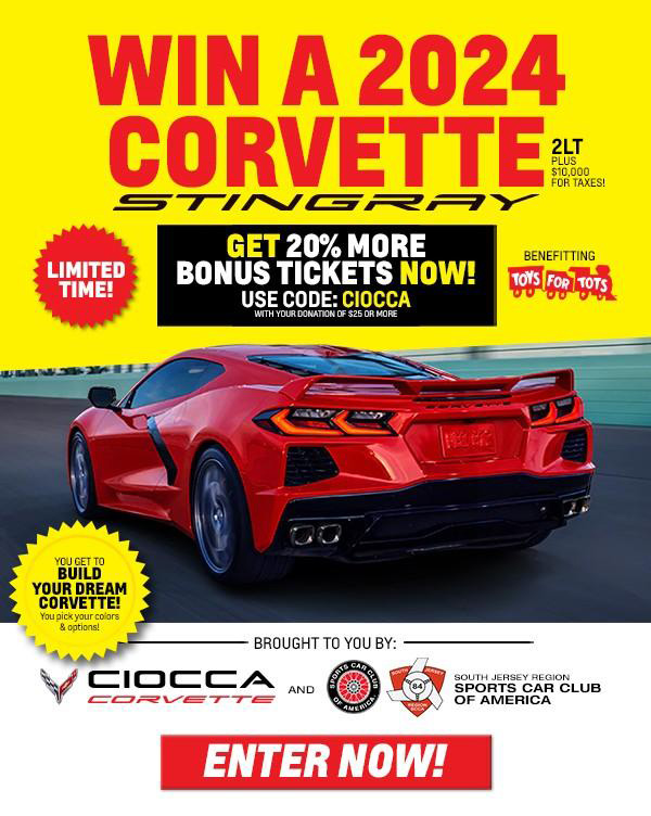 Win a 2024 Corvette Stingray