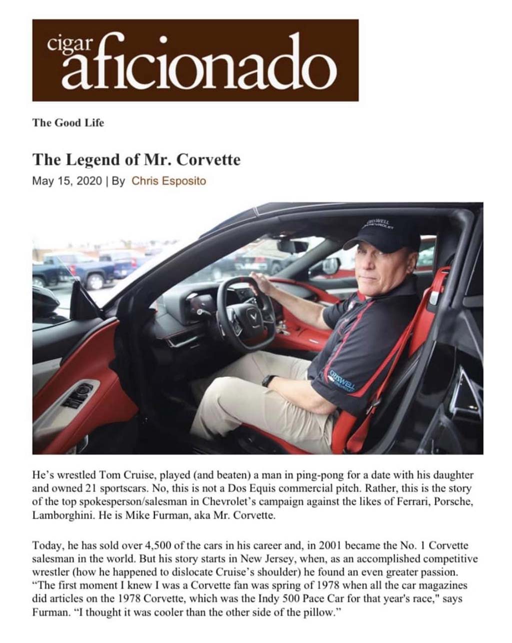 Corvette Deliveries with Mike Furman