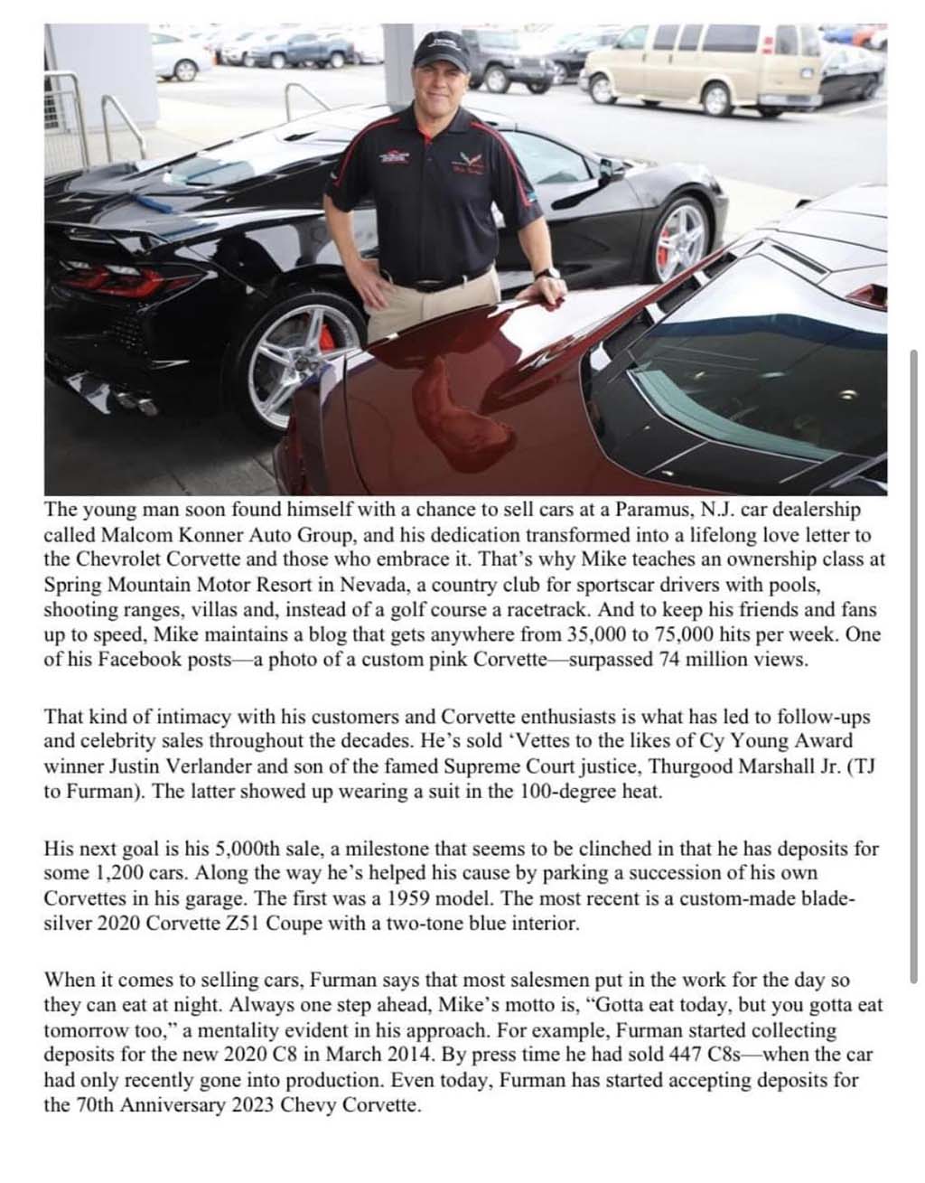 Corvette Deliveries with Mike Furman