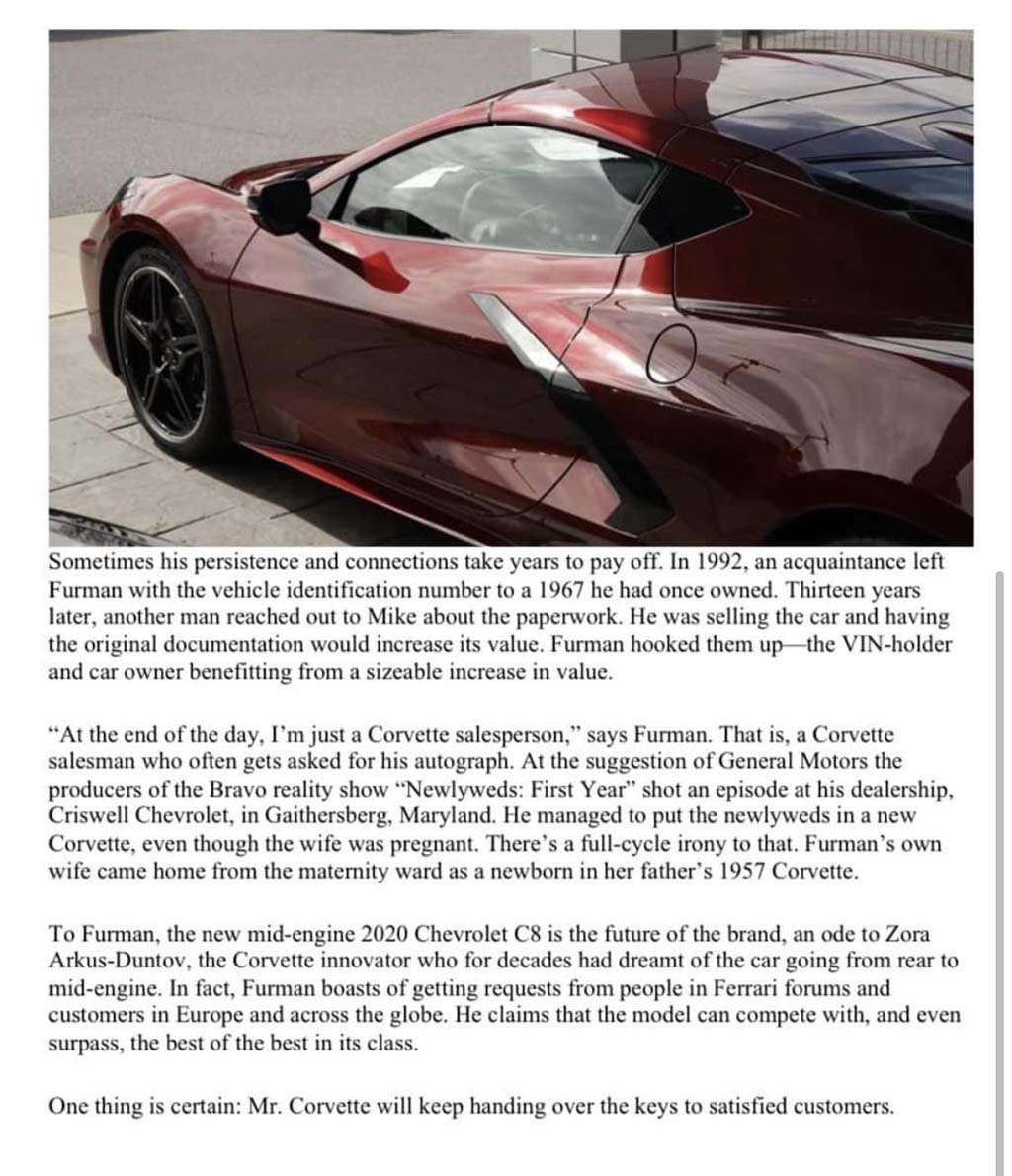 Corvette Deliveries with Mike Furman