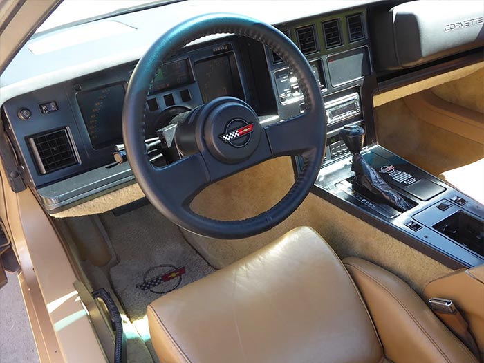 Corvettes for Sale: Rare Gold 1987 Corvette offered at No Reserve at BaT